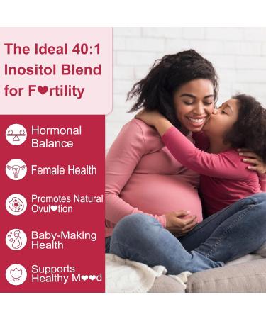 Inositol Gummies with Evening Primrose Oil for Women - 40:1 Ratio Myo-Inositol 2000mg & D-Chiro Inositol 50mg with Vit D3 B6 B12 & Zinc Sugar-Free for Female Natural Balance & Wellness Vegan (60ct) 60 Count (Pack of 1) - Buy Online on GoSupps.com