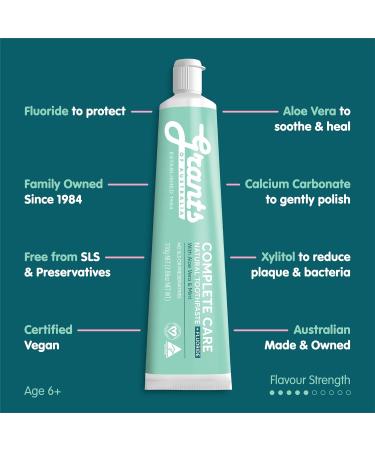 Grants Of Australia Fresh Mint Nat Toothpaste 10 Sachet 0.1oz - Buy Online on GoSupps.com