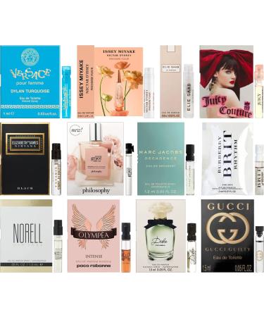 12 Piece Designer Fragrance Samples for Women