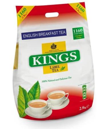 KINGS LABEL TEA ENGLISH BREAKFAST CATERING 1160 TEA BAGS