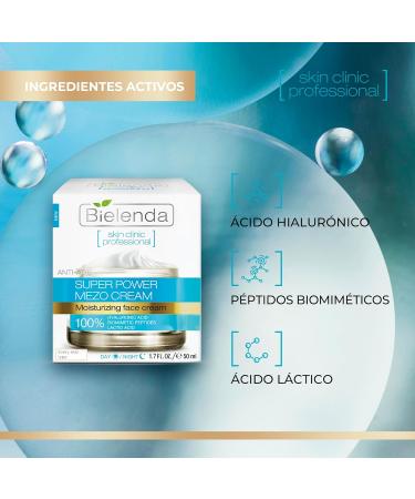 BIELENDA PROFESSIONAL SKIN CLINIC Anti-Age Hydrating Day & Night Cream 50ml - Best Intense Moisturizer for Youthful Skin | Buy Internationally - Buy Online on GoSupps.com