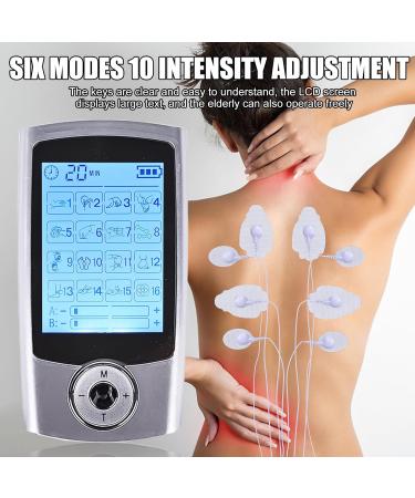 Delamiya Tens Device - Rechargeable Pain Relief Stimulator with 16 Programs 20 Intensity Levels & Premium Electrodes for Muscle Relaxation - Buy Online on GoSupps.com
