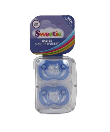 Refuser All Silicone Pacifier 2-Pack - Blue - Buy Online on GoSupps.com