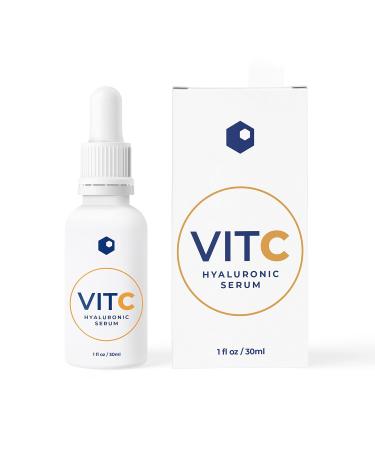 Skinlocity VIT C Hyaluronic Serum | Hydrating & Brightening Vitamin C + Hyaluronic Acid for Youthful Skin - Reduce Wrinkles & Fine Lines - Buy Online on GoSupps.com