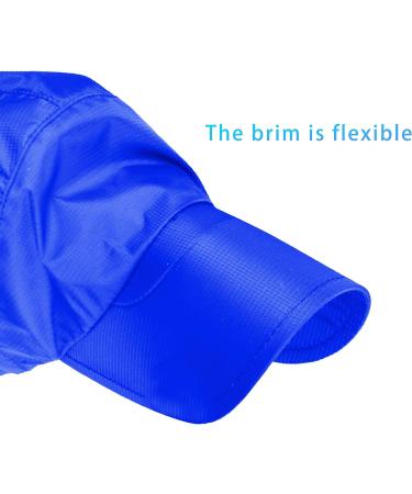 Water Resistant Reflective Running Cap | Breathable Ultralight Sport Hat for Men and Women - Blue - Buy Online on GoSupps.com
