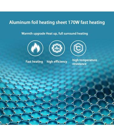 Optimized Surface Heating Triple Foldable Room Heater - Eco-Friendly Electric Foot Warmer with 45 Angle Auto Shutoff & Overheat Protection | Virtcooy for Home Office & Bedroom - Buy Online on GoSupps.com