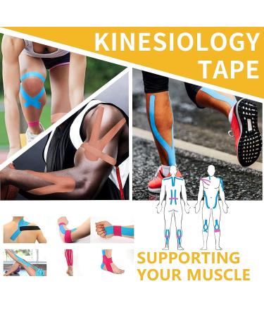 Waterproof Kinesiology Tape Great Kinesiology Tape for Physical Therapy Sports Athletes  Support for Recovery  Kinetic Uncut Kinesiology Tape for Knee  Elbow & Shoulder Muscle  16ft (Beige) - Buy Online on GoSupps.com