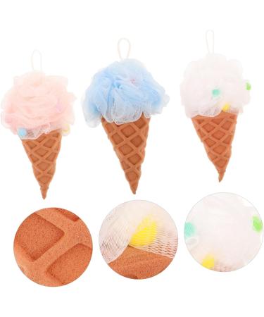 3pcs Exfoliating Bath Sponge Set - Mesh & Loofah Shower Body Scrubber for Luxurious Bathing - International Shipping Available - Buy Online on GoSupps.com