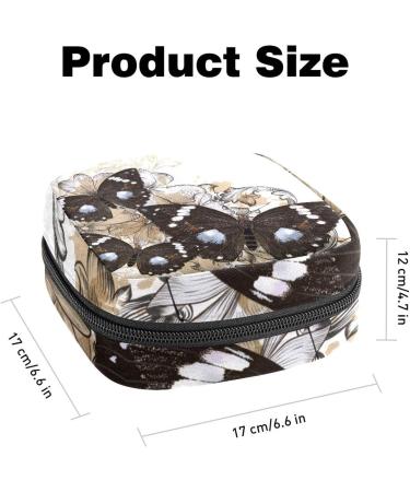 Portable Butterfly Napkin Storage Bag | Zippered Pouch for Teen Girls & Women | Perfect for Travel & Home Use - Buy Online on GoSupps.com