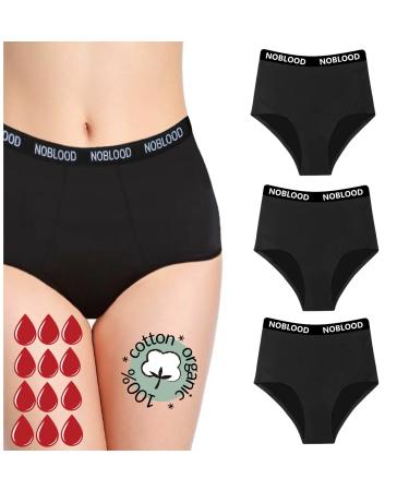 Noblood period underwear 2-3 tampons - washable - cotton - ecologically - menstruation - underwear for the period - period - periode briefs - absorbing - girls - XXS / 3XL basic pack XXL
