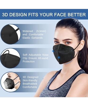 Kn95 Face Masks 50 Pcs - Cup Dust Safety Masks for Outdoor Protection - Buy Online on GoSupps.com