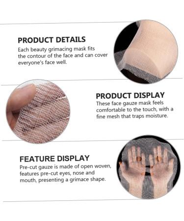 POPETPOP 100 pi ces Lot de Masques Faciaux en Tissu Pr -d coup s Hydratants et Respirants Couvrant le Visage pour Soins Beaut et Spa - Buy Online on GoSupps.com