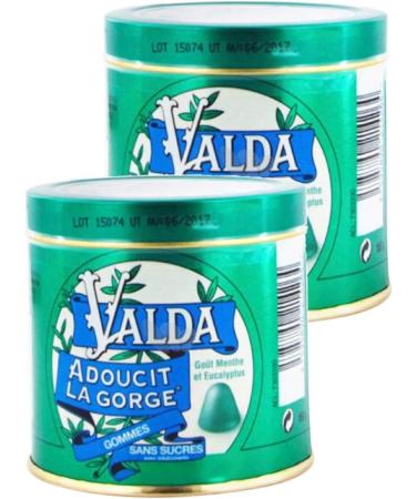 Valda Sugar-free Gums Mint Eucalyptus 160g - Set of 2 Boxes (2) - Buy Online on GoSupps.com
