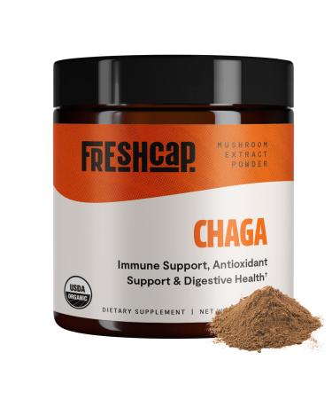 Organic Chaga Mushroom Extract Powder - USDA Organic -60 g- Supplement - Add to Coffee/Tea/Smoothies-Real Fruiting Body No Fillers