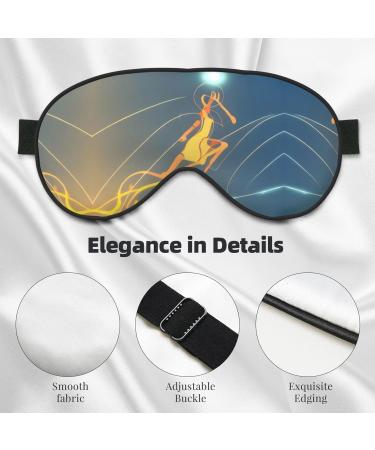 Buy SSIMOO Double-Sided Eye Mask - Jumping Musical Notes Print | Soft Light Blocking Sleep Mask for Better Sleep Quality - International Shipping Available - Buy Online on GoSupps.com