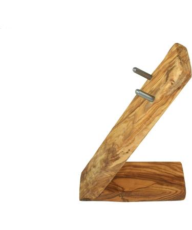 D.O.M. Olive Wood Razor Holder | Premium Sustainable Shaving Accessory | Eco-Friendly Design for a Luxurious Grooming Experience - Buy Online on GoSupps.com