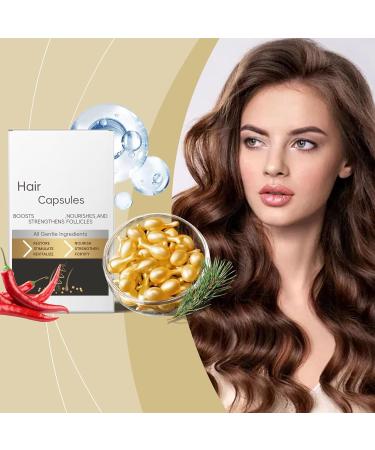  Generisch Hair Restoration Capsules - Pack of 30 Ginger Hair Growth Capsules - Anti-frizz - Regenerates and thickens hair by nourishing the scalp and hair follicles - Buy Online on GoSupps.com