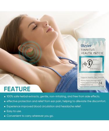Tinnitus Relief Patches - 24 Natural Herbal Pcs for Effective Relief and Improved Ear Hearing - Buy Online on GoSupps.com