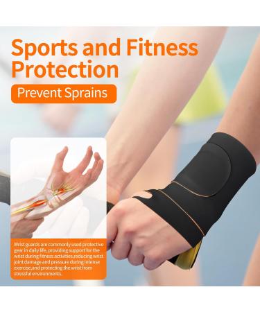 Ultra-Thin Elastic Wrist Brace | Compression Support for Carpal Tunnel Arthritis & Tendonitis - Fits Both Hands - Buy Online on GoSupps.com