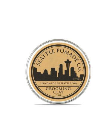 Seattle Pomade Co. Grooming Clay for Hair - USDA Certified, Made With Organic Essential Oil and Extracts