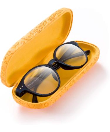 Buy FEFI Children's Glasses Case - Hard Case with Embossed Design & Microfiber Cloth - Yellow | International Shipping Available - Buy Online on GoSupps.com