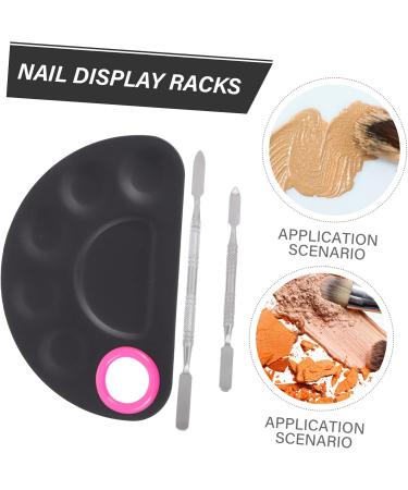 Beaupretty 1 Set Palette Manicure Paint Trays Nail Paint Display Boards Manicure Display Boards Salon Manicure Paint Boards Nail Paint Mixing Boards Stainless Steel Nail Polish Make up 15X10X0.5CM Silver - Buy Online on GoSupps.com