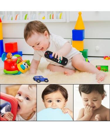 2 Pack Soft Silicone Baby Teething Toys - Remote & Car Shape Teether Set for Babies | Chewable & Sensory Baby Chew Toys - Buy Online on GoSupps.com