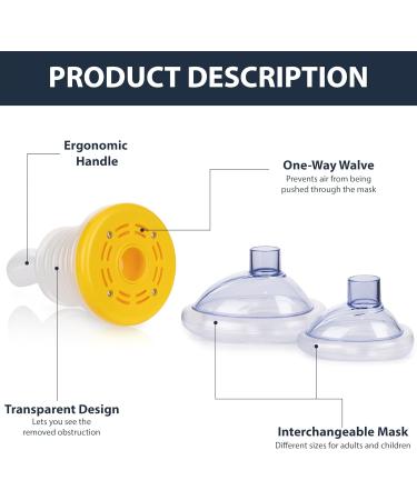 Choking Rescue Device Portable Anti-Choking Rescue Device for Kids & Adults - Quick First Aid Kit with Airway Suction Ensures Safety With Bag - Buy Online on GoSupps.com