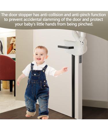 Buy Cute Rabbit Door Stopper | Child Locking Door Clamp Protection for Kids | Safe & Decorative Door Handle Protection - Buy Online on GoSupps.com