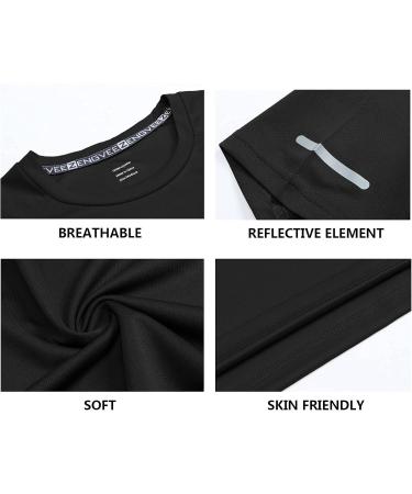 Gaiatiger 3 Pack Men s Sport T-Shirts - Breathable Rapid Drying Fitness & Running Shirts in Black Gray Green - Perfect for Training & Sports - Buy Online on GoSupps.com