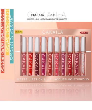 Mimore 10-Piece Matt Liquid Lipstick Set | Waterproof Lip Gloss Kit | Durable & Long-Lasting Cosmetics Gift Set - Buy Online on GoSupps.com