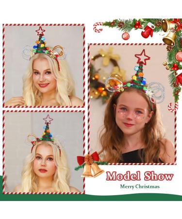 Flayem Assorted Christmas Headbands for Adults Xmas Tree Hair Hoop with Star Mouse Ears for Women Men Christmas Party Costume Party Favor - Buy Online on GoSupps.com