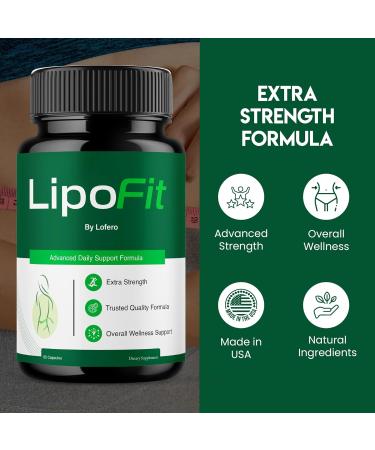 (2 Pack) Lipofit Capsulas Lipo Fit Capsules Loss Support Formula Extreme Pastillas Pills All Natural Advanced Strength Supplement for Overall Health & Wellness Maximum Energy Healthy Digestion (120ct) - Buy Online on GoSupps.com
