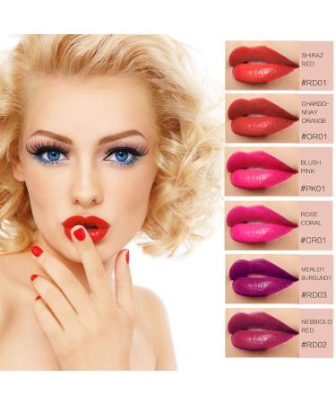 ALIVER 6 Colors Wine Liquid Lipstick Set - Long Lasting Matte Lip Gloss (Pack of 7) - Buy Online on GoSupps.com