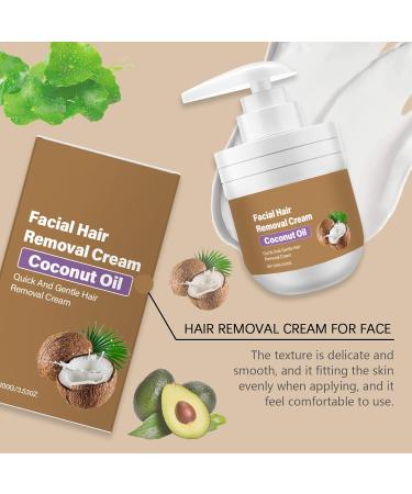 Cr me d pilatoire visage cr me d pilatoire visage l'huile de coco pour la l vre sup rieure le menton douce rapide efficace et indolore pour une peau lisse (1pcs) - Buy Online on GoSupps.com