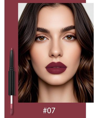  Erinde Erinde 2 in 1 Lip Gloss and Lip Liner Liquid Texture Liquid Texture Matte Colour Lip Glaze Long Lasting Waterproof Lip Liner Pencil - Buy Online on GoSupps.com