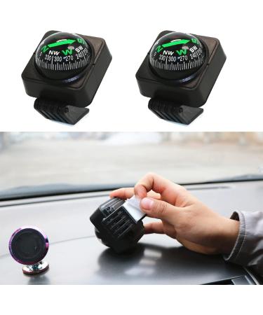 Buy Auto Compass | Universal Vehicle & Mini Pocket Compass - 2 Pieces for Survival & Navigation - Buy Online on GoSupps.com