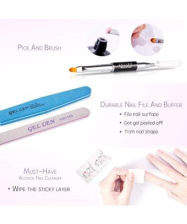 GELLEN Poly Nail Gel Kit - 6 Colors Extension Set for Acrylic Nails | Manicure Tools & Technician Starter Gift for Women - Buy Online on GoSupps.com