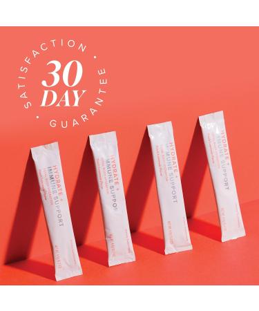 Isagenix Hydrate + Immune Support with Whole-Food Sourced C D Vitamins - Superior Hydration with 1625+ mg of Essential Electrolytes - No Added Sugar Peach Lemonade Flavor 0.2 oz Sticks 24 Servings - Buy Online on GoSupps.com