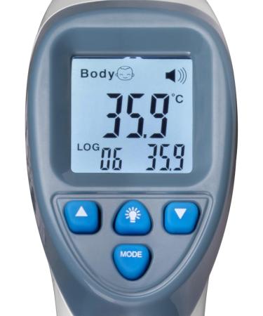 Jazooli Infrared Laser Forehead Thermometer Gun - Contactless Digital Temperature Checker for Adults, Children, and Babies - Fever Alarm, Instant Reading - Buy Online on GoSupps.com