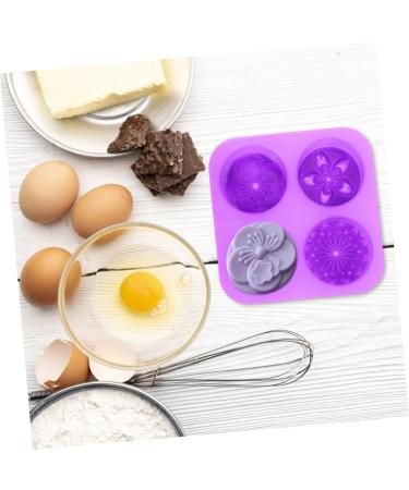MAGICLULU 2 Pcs Handmade Soap Mold Cake Pan Purple Silica Gel Cute 3X16.6X16.6CMx2pcs - Buy Online on GoSupps.com