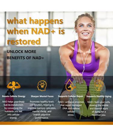 NAD Supplement 1500mg - Liposomal NAD+ Nicotinamide Riboside with Resveratrol NAD Plus Boosting - Support Cellular Health Stamina & Healthy Aging for Women & Men- 120 Capsules 120 Count (Pack of 1) - Buy Online on GoSupps.com