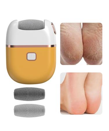 Electric Callus Remover for feet - Rechargeable Electric Foot File Dead Skin Foot Care Callus Remover Rechargeable Waterproof Foot File Yellow