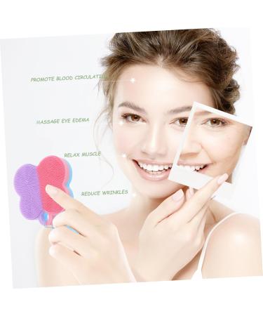 FRCOLOR Face Cleansing Brush Exfoliator Silicone Exfoliating Face Scrubber Portable Face Brush Sensitive Skin Soft Brush Facial Face Silicone Scrubber Face Exfoliator Nano Bath Brush Pores 7x7cm As Shown - Buy Online on GoSupps.com