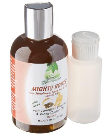 FOUNTAIN Mighty Roots - Damaged - Receding - Edges - Bald Spot - Thinning Hair Oil - Applicator Bottle - 4 Fl Oz