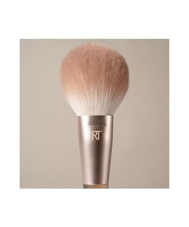 Real Techniques New Nudes Hazy Finish Powder Brush - Multiuse Makeup Brush for Blush Bronzer & Setting Powder - Soft Synthetic Bristles for Buildable Coverage - Buy Online on GoSupps.com