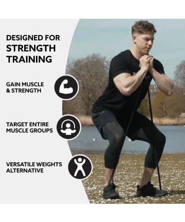 3DActive Pull Up Assist Band - Resistance Band 30-60lbs - Black 3/4 *4.5mm - Single Band - Buy Online on GoSupps.com