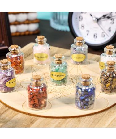 SUNYIK 9 Mini Gemstone Bottles - Healing Tumbled Stones Set #1-9 - Buy Online on GoSupps.com