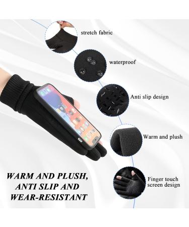 HOAAIGO Waterproof Windproof Running Gloves - Touchscreen Non-Slip Sports Liner Gloves for Men & Women | 2-Piece Set - Ideal Winter Bicycle Gear - Buy Online on GoSupps.com