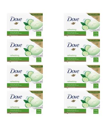 Dove Dove Beauty Cream Bar Solid Soap Various fragrances 2 x 90 g (8 units cucumber and green tea)